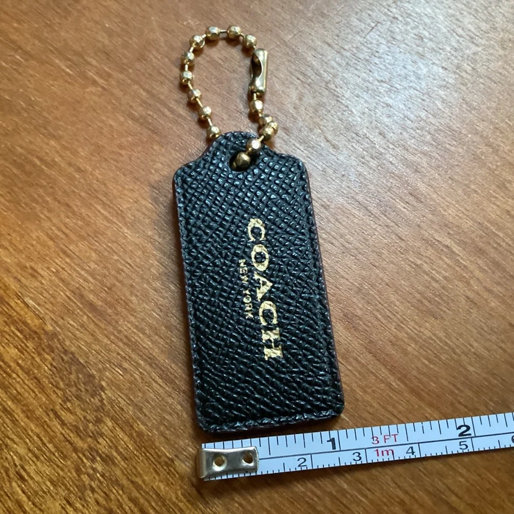 Coach Black Bag Tag/Hang Tag